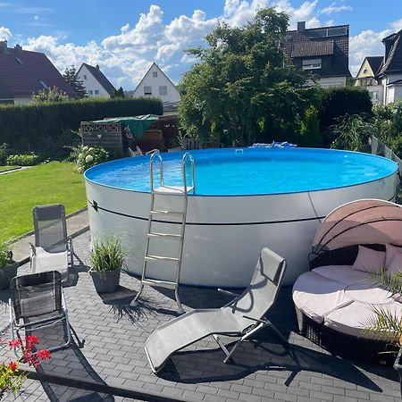 Kleine Gemuetliche Einliegerwohnung Mit Garten Und Pool Nordstemmen Exteriör bild